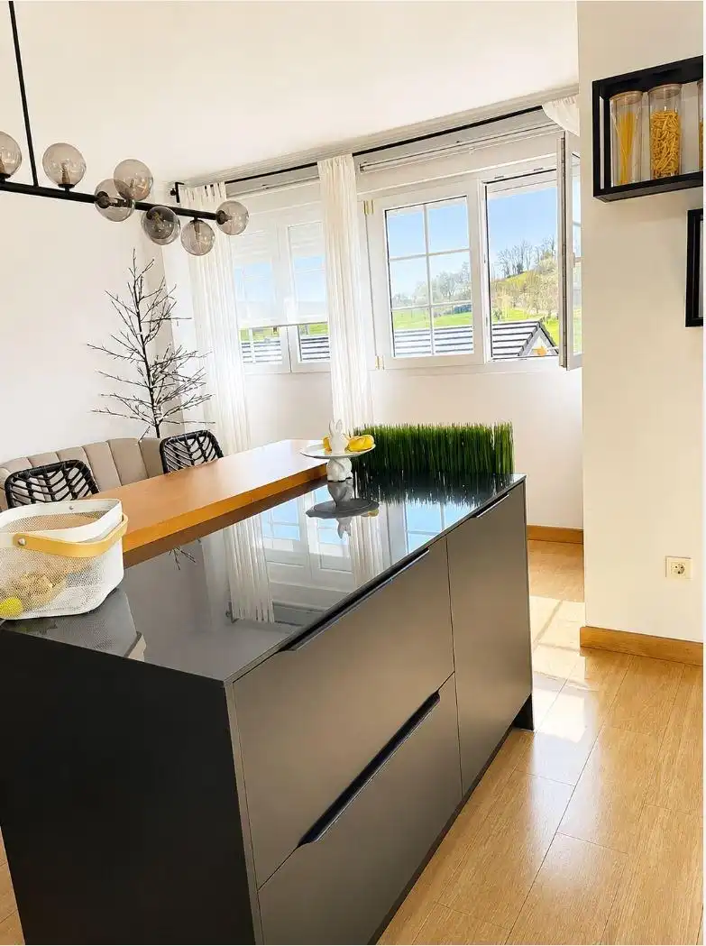 Cocina de Casa adosada en venta en Polanco con Calefacción, Jardín privado y Terraza