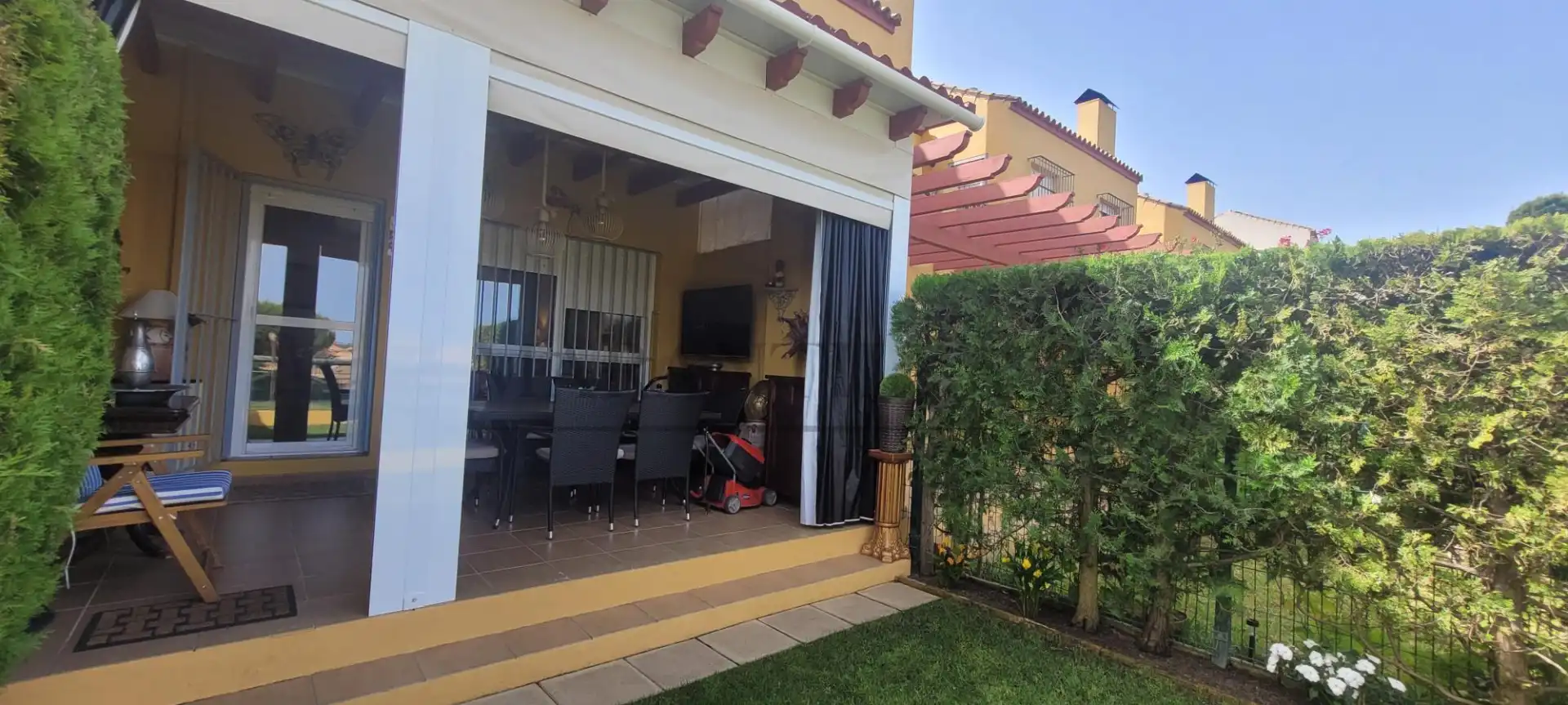 Terraza de Casa adosada en venta en Islantilla con Aire acondicionado, Calefacción y Jardín privado