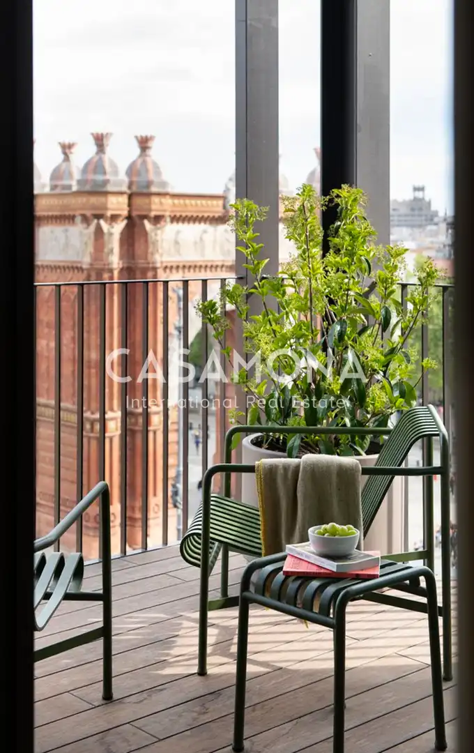 Terraza de Apartamento de alquiler en Barcelona con Aire acondicionado, Terraza y Internet