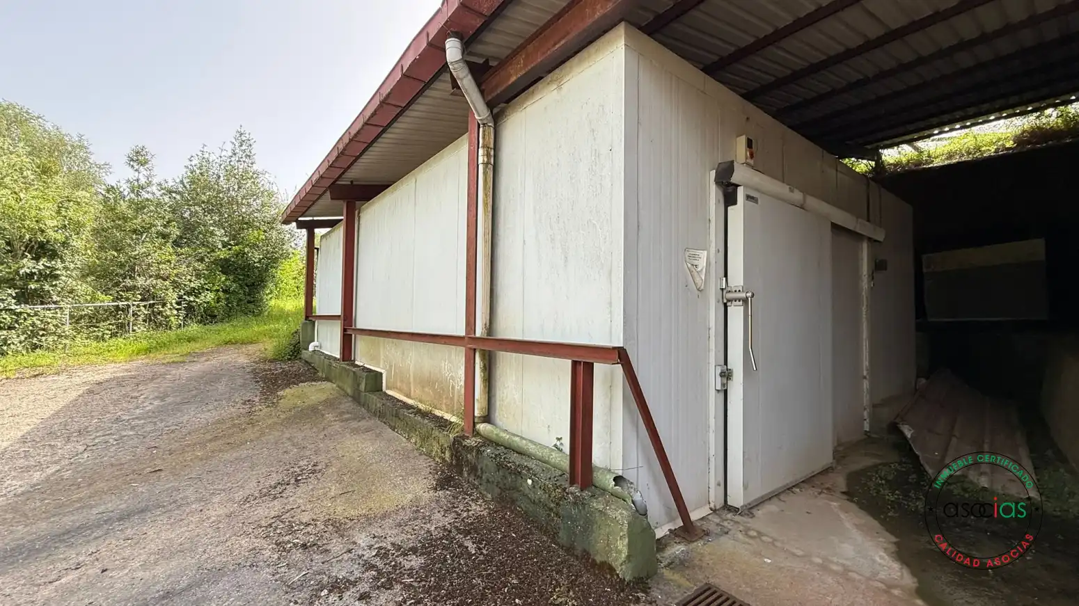 Exterior view of Industrial buildings for sale in Siero