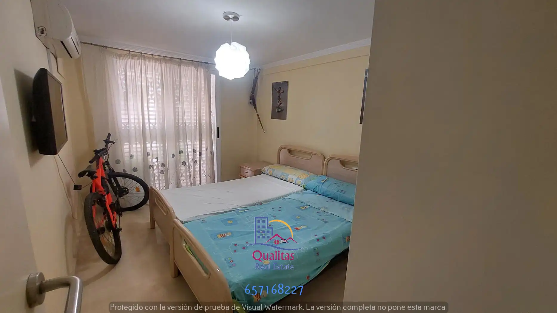 Habitación de Casa adosada de alquiler en Oliva con Aire acondicionado, Calefacción y Terraza