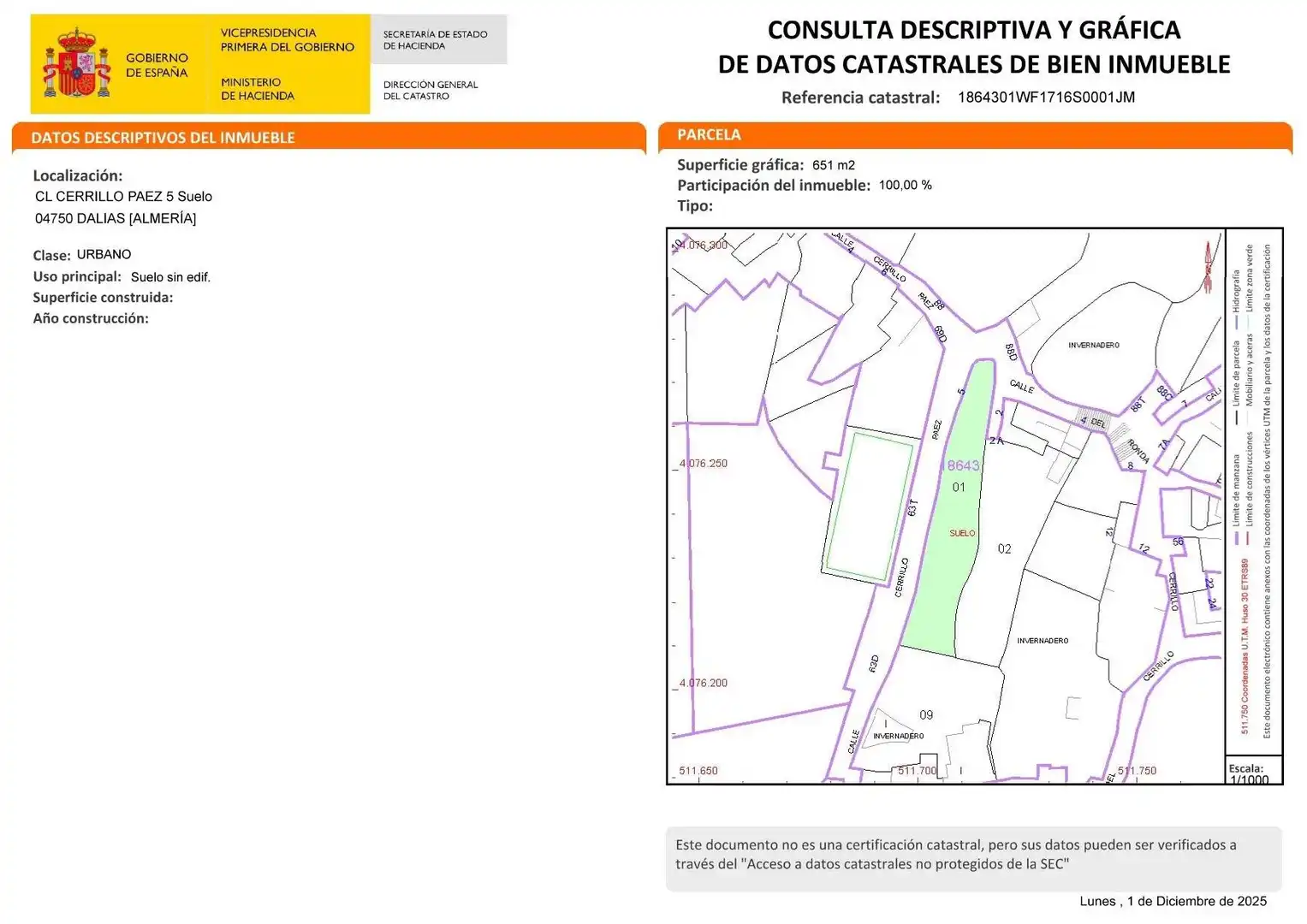 Terreno residenziale in vendita a Calle del Cerrillo Páez 5, imagen 13
