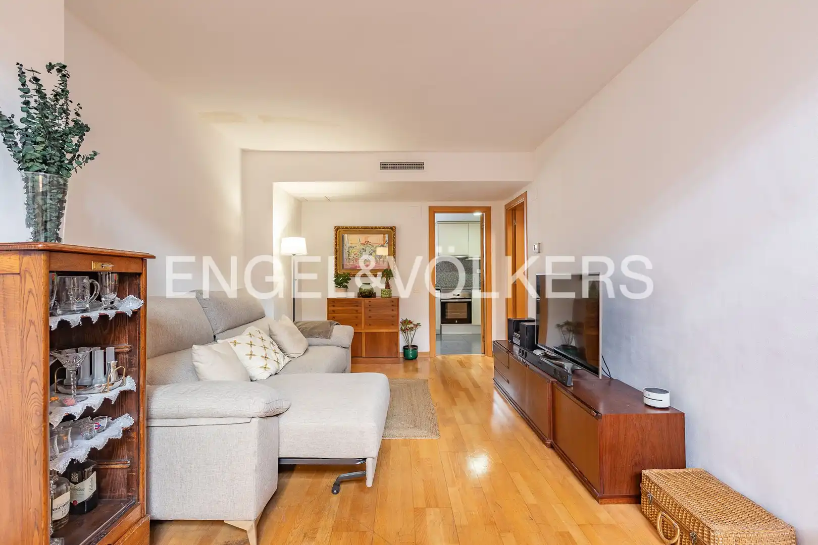 Sala de estar de Piso en venta en Barcelona con Aire acondicionado, Calefacción y Parquet