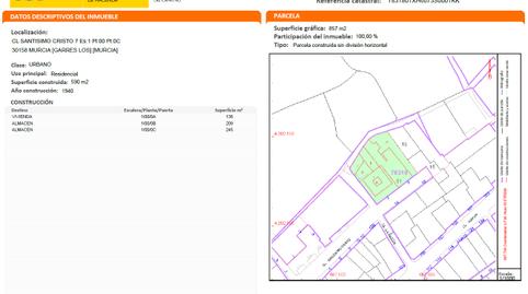 Foto 5 de Residencial en venda a Calle Santísimo Cristo, 18, Garres y Lages, Murcia