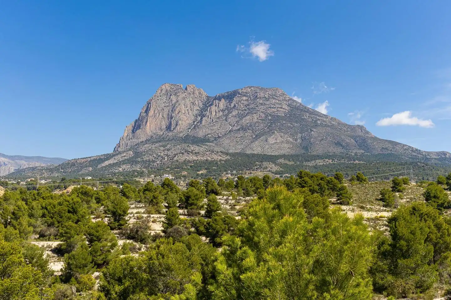 Vista exterior de Casa o chalet en venta en Finestrat con Jardín privado, Terraza y Piscina