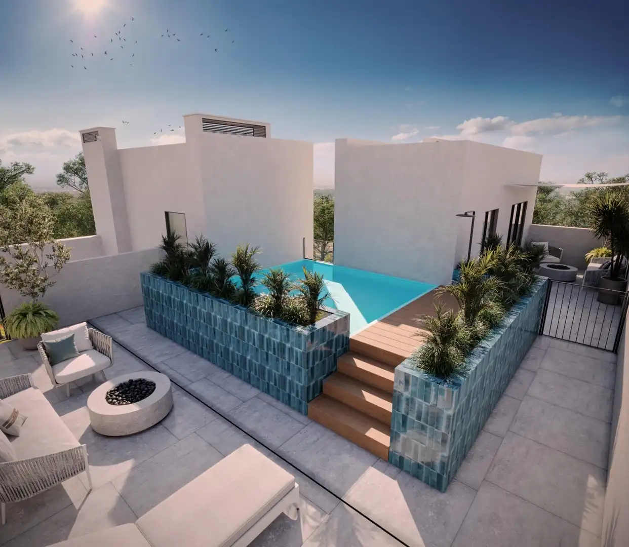 Piscina de Dúplex en venta en Sevilla con Terraza