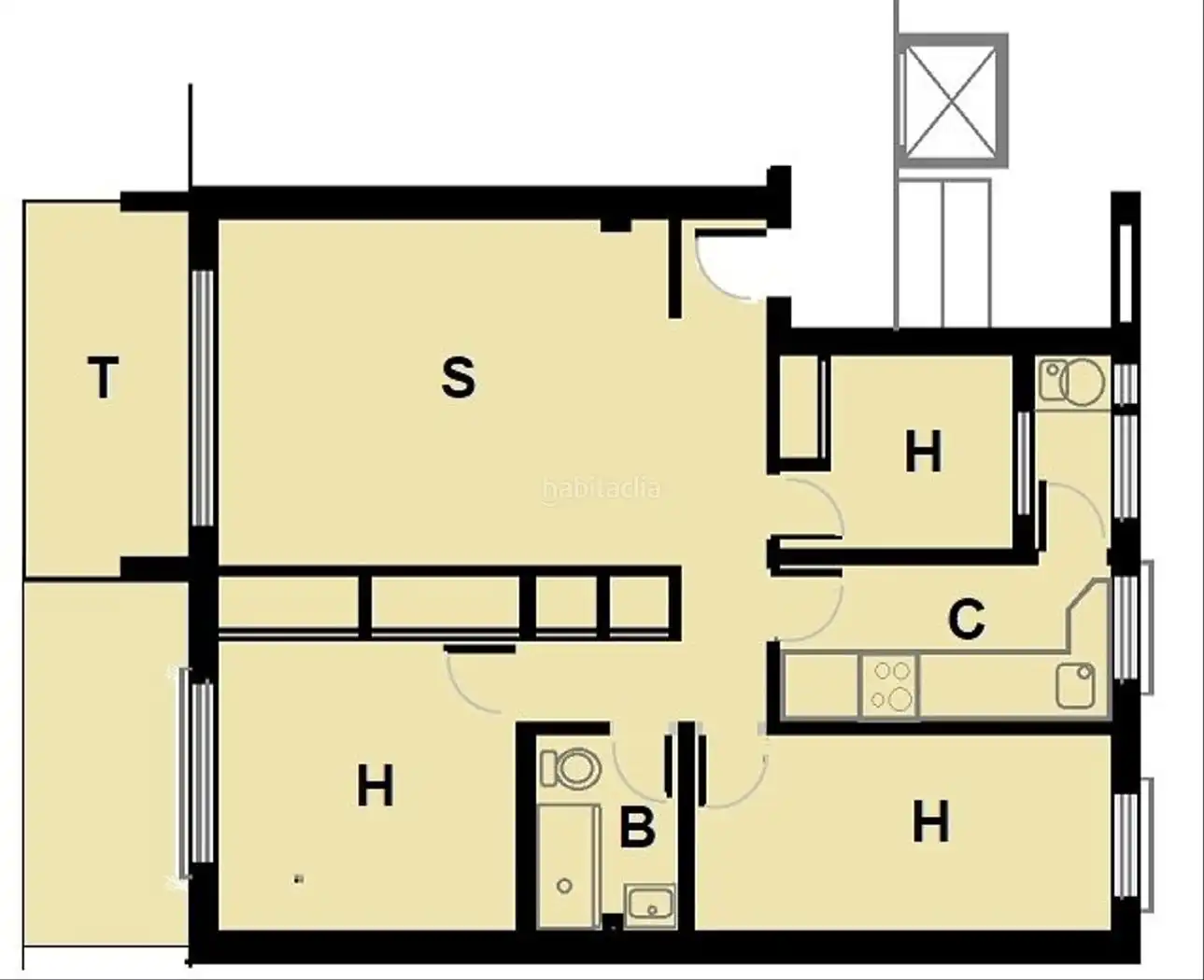 Appartement compact avec jardin à vendre à Passeig 9 D'Octubre 17, imagen 2