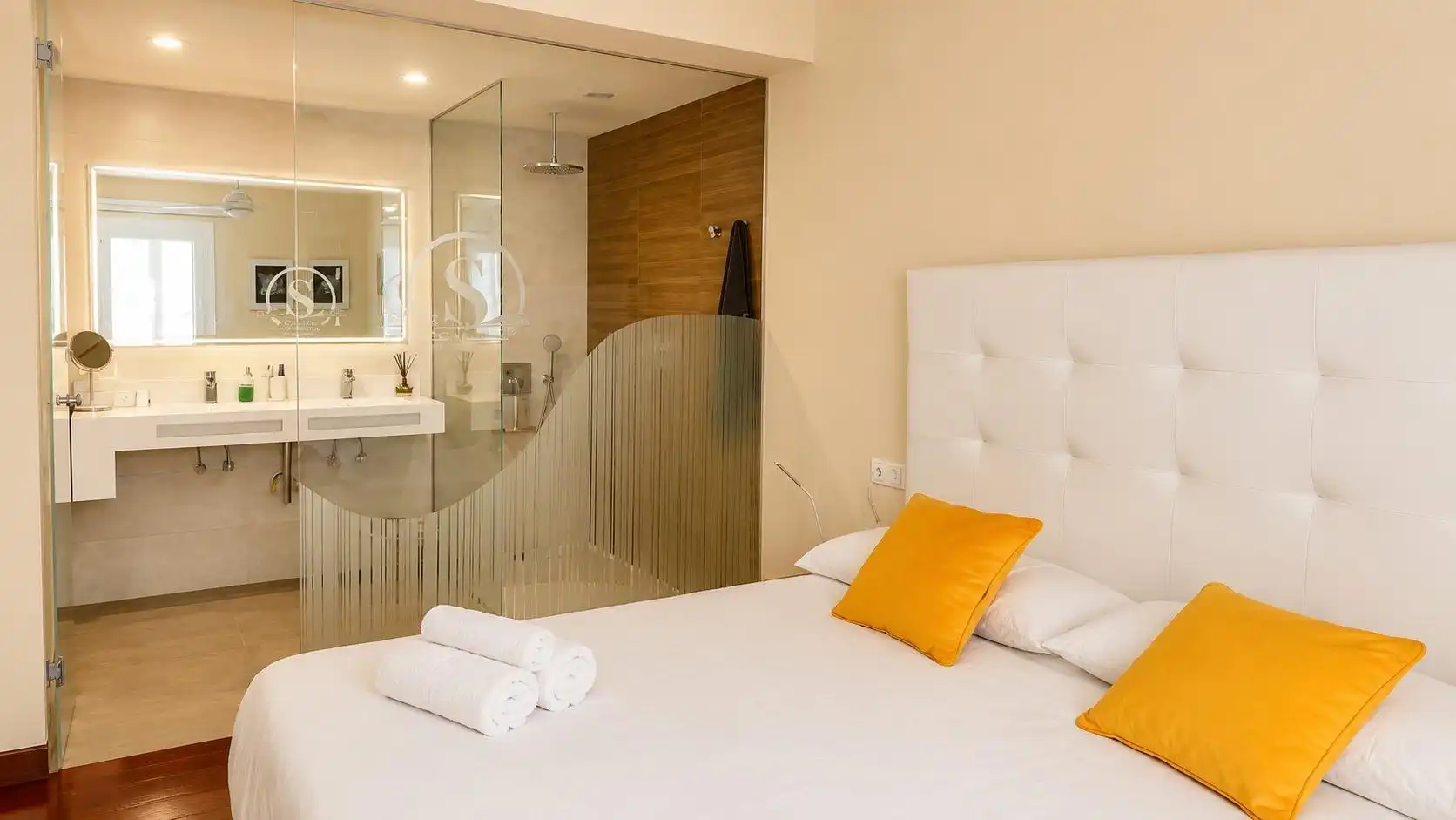 Schlafzimmer von Wohnung zur Miete in Las Palmas de Gran Canaria mit Klimaanlage, Heizung und Möbliert