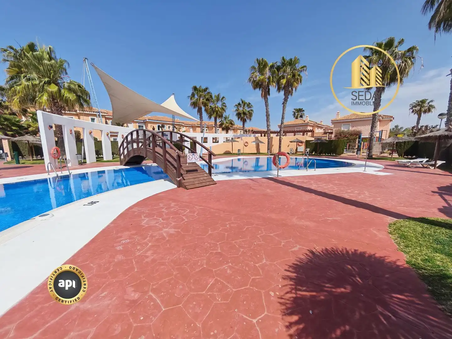 Swimming pool of Flat for sale in Vera  with Air Conditioner, Private garden and Terrace