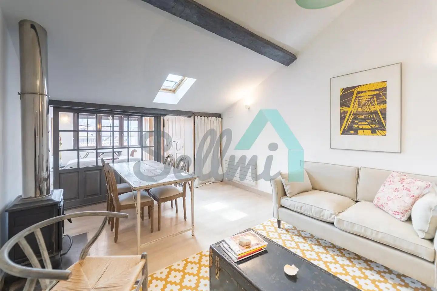 Sala de estar de Piso en venta en Llanes con Calefacción y Parquet