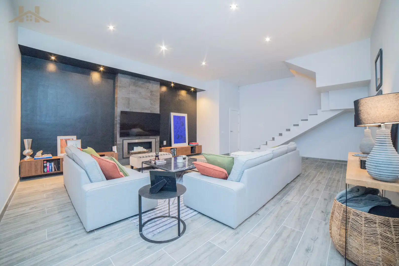 Sala d'estar de Casa o xalet en venda en Rivas-Vaciamadrid amb Aire condicionat, Calefacció i Jardí privat