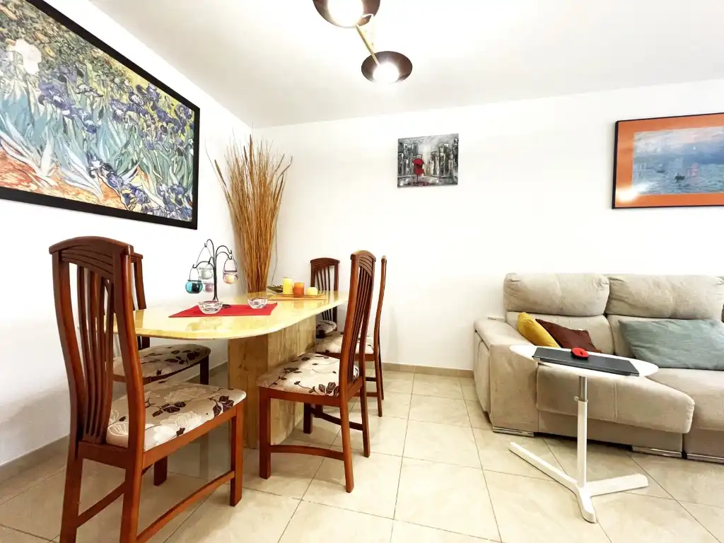 Dining room of Flat for sale in Benicasim / Benicàssim  with Air Conditioner, Oven and Washing machine