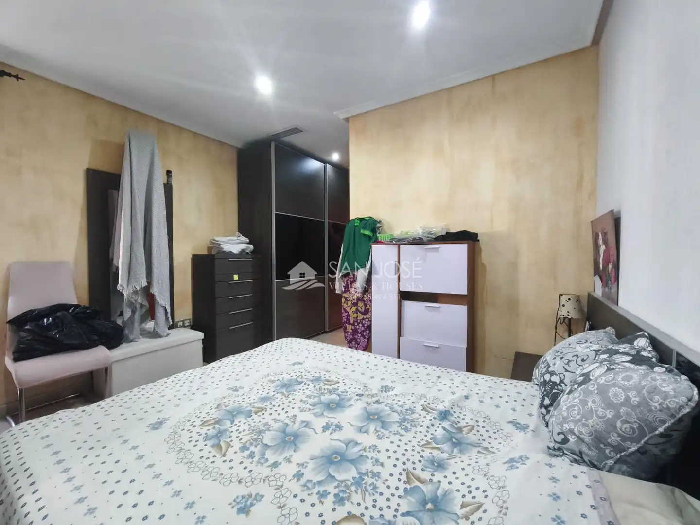 Bedroom of Flat for sale in Aspe  with Air Conditioner, Heating and Balcony