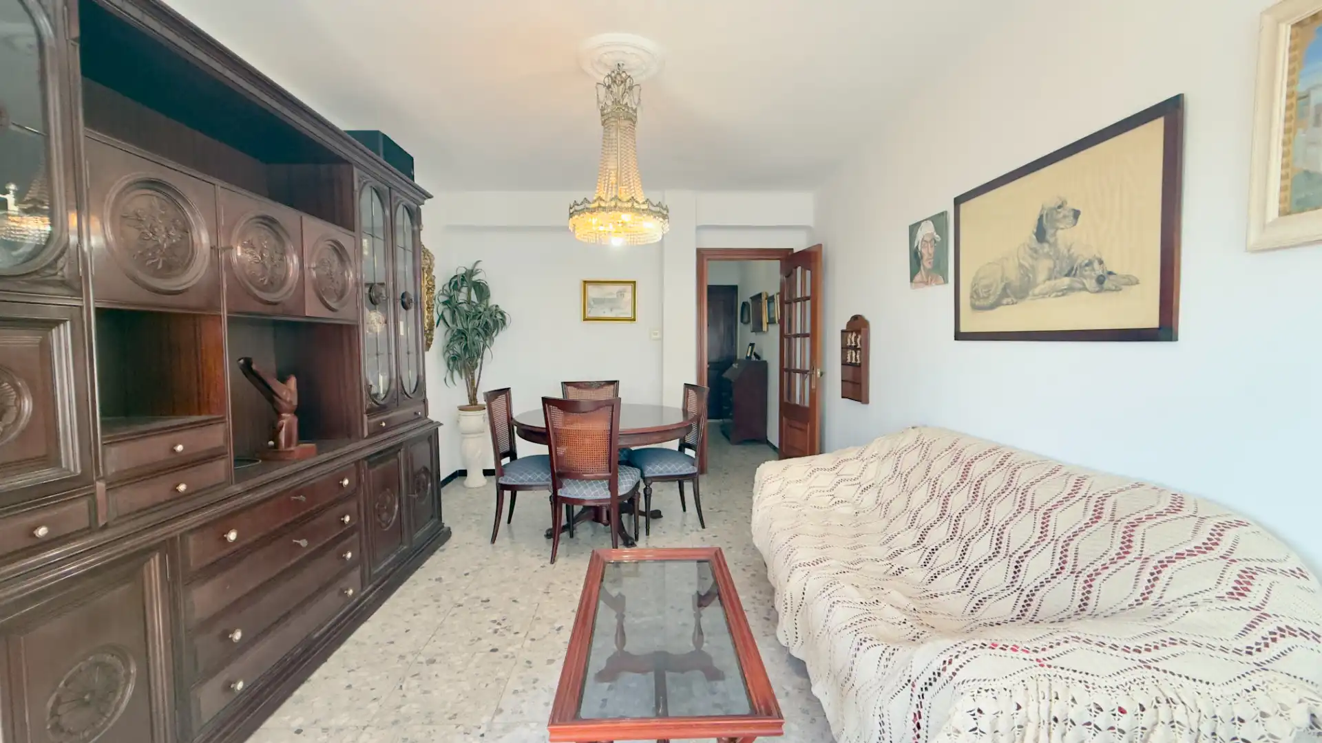 Sala de estar de Piso en venta en Cádiz con Aire acondicionado, Terraza y Amueblado