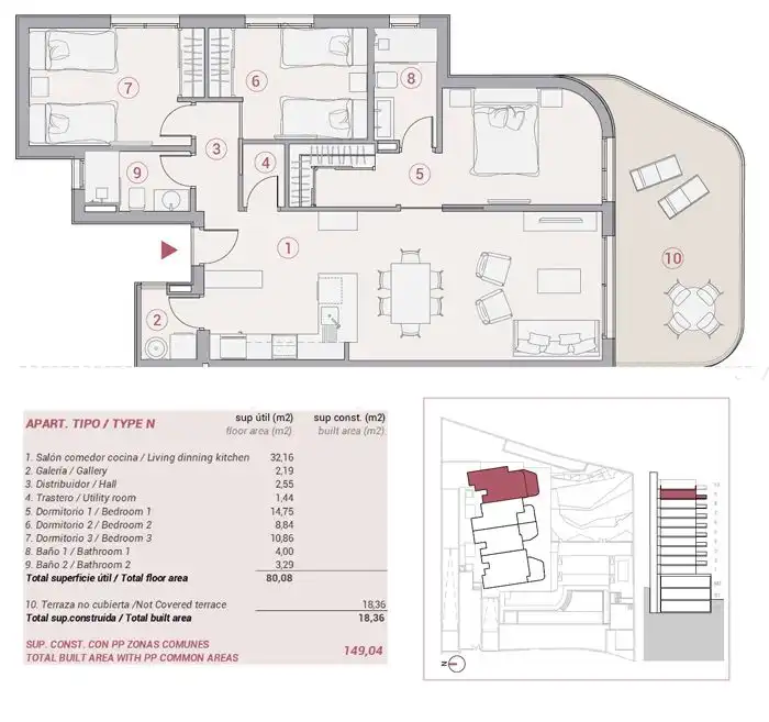 Appartement compact à vendre à Canuta, imagen 8