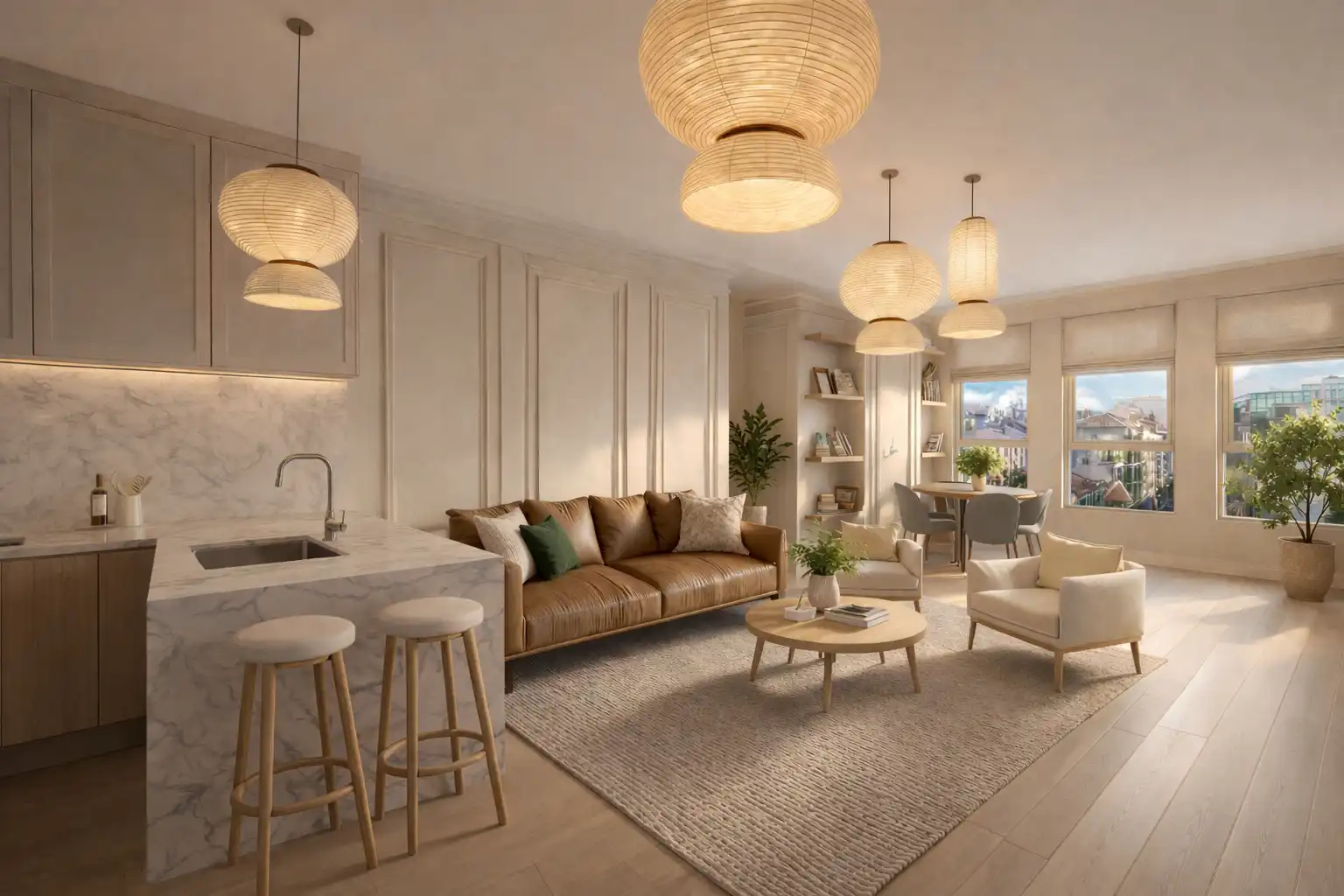 Sala de estar de Piso en venta en Gijón  con Parquet