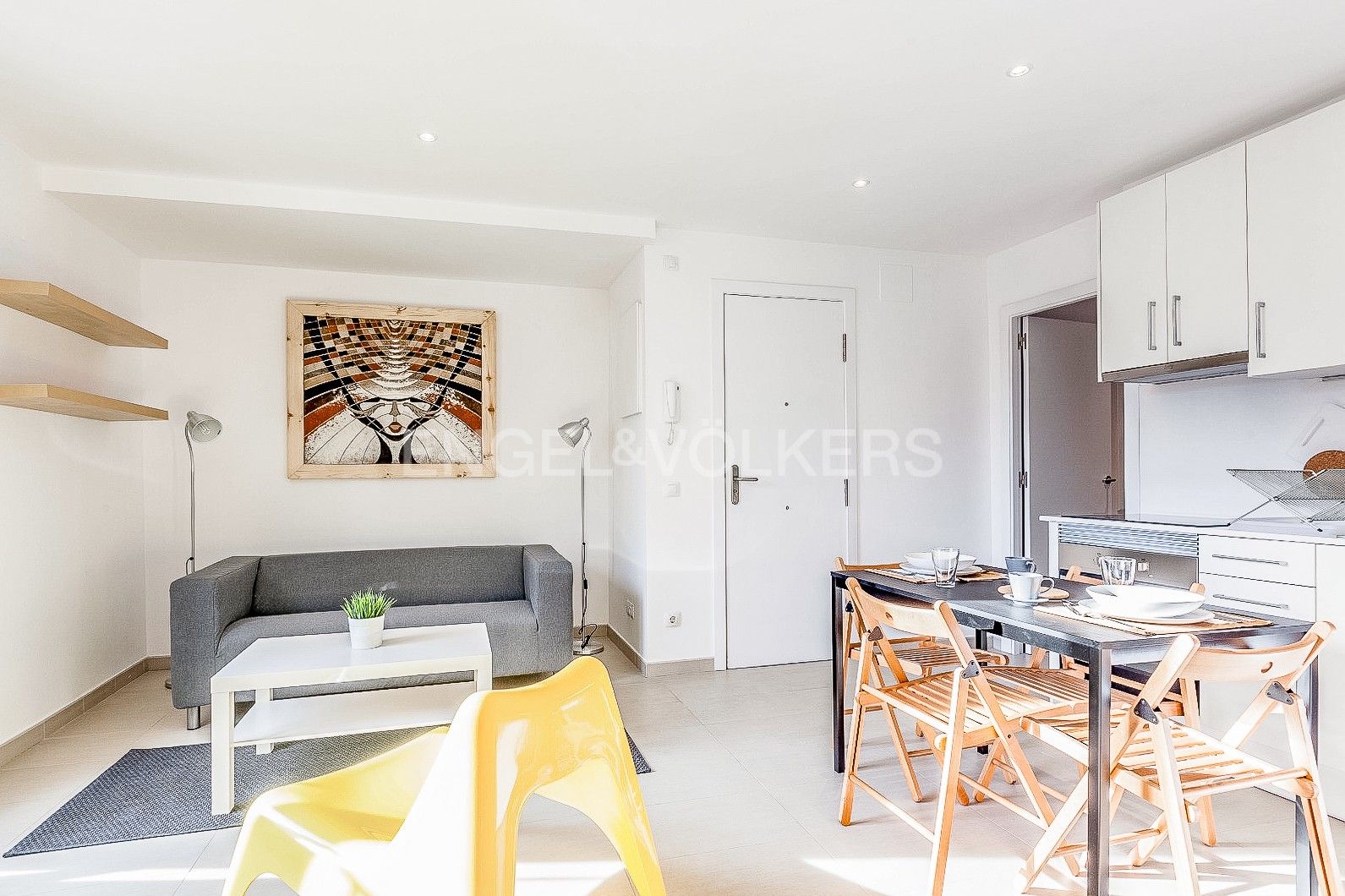 Living room of Apartment for sale in  Barcelona Capital  with Air Conditioner, Heating and Balcony