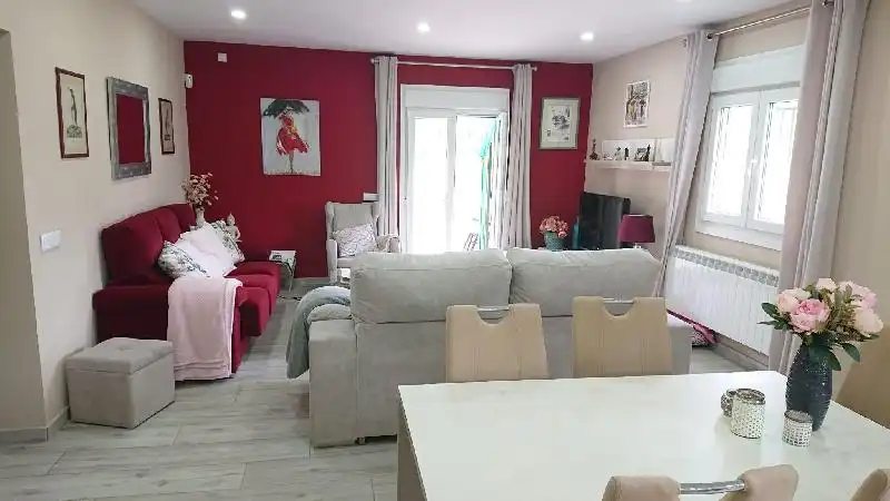 Living room of Houses for sale in Plasencia  with Heating, Terrace and Furnished