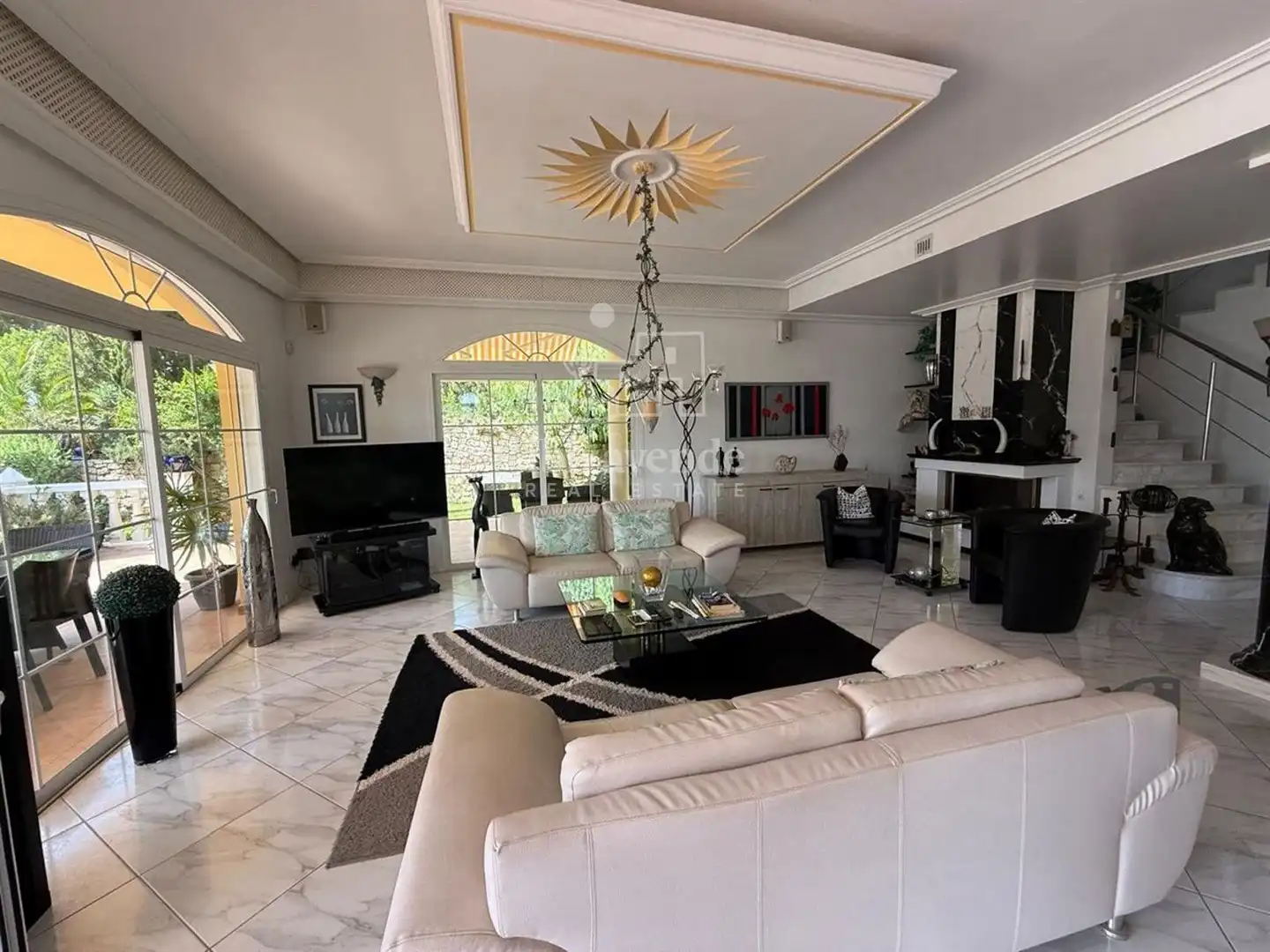 Sala de estar de Casa o chalet en venta en Santa Eulària des Riu con Aire acondicionado, Jardín privado y Terraza