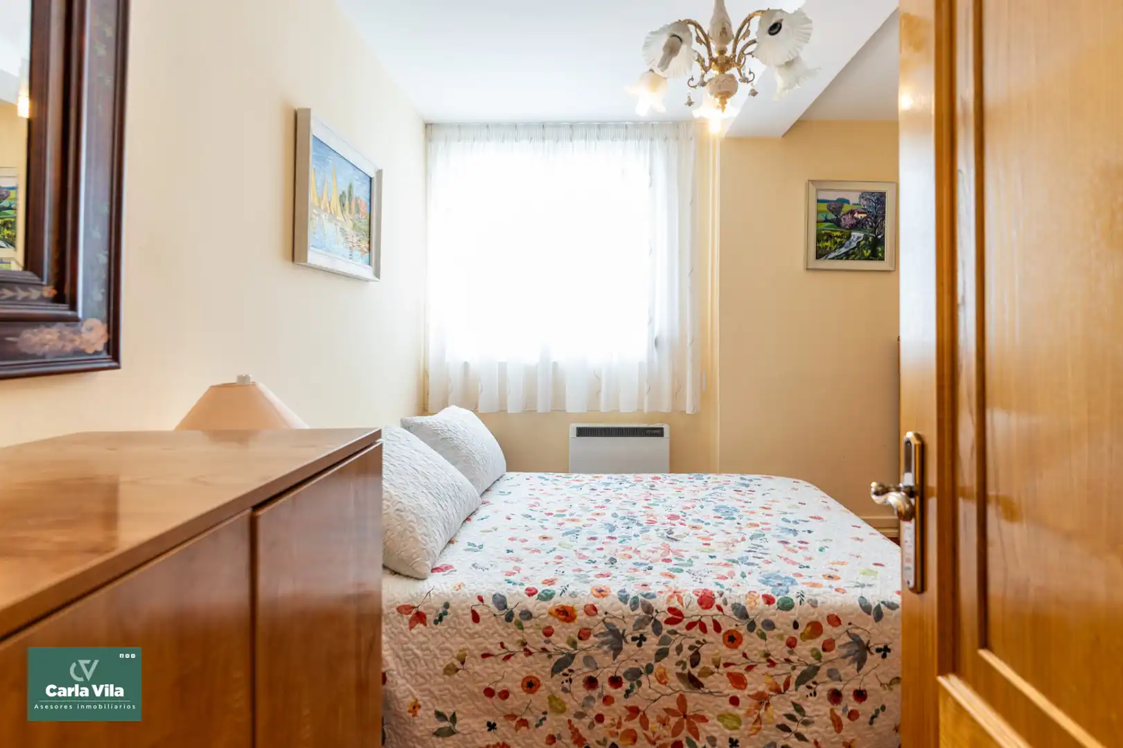 Bedroom of Flat for sale in Lugo  with Heating, Parquet flooring and Furnished