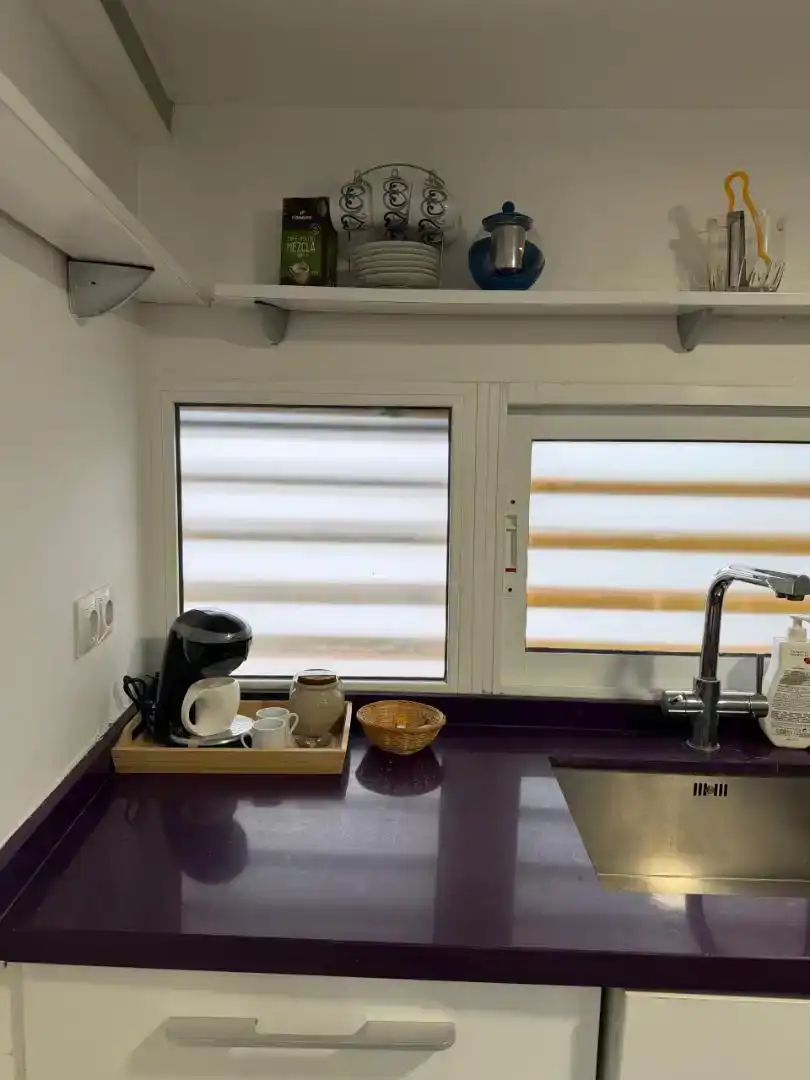 Küche von Dachboden zur Miete in Valencia mit Privatgarten, Parkett und Abstellraum