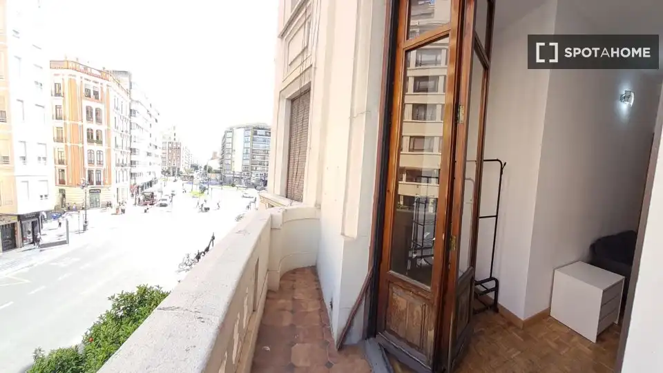 Terraza de Piso de alquiler en Valencia con Aire acondicionado, Calefacción y Amueblado