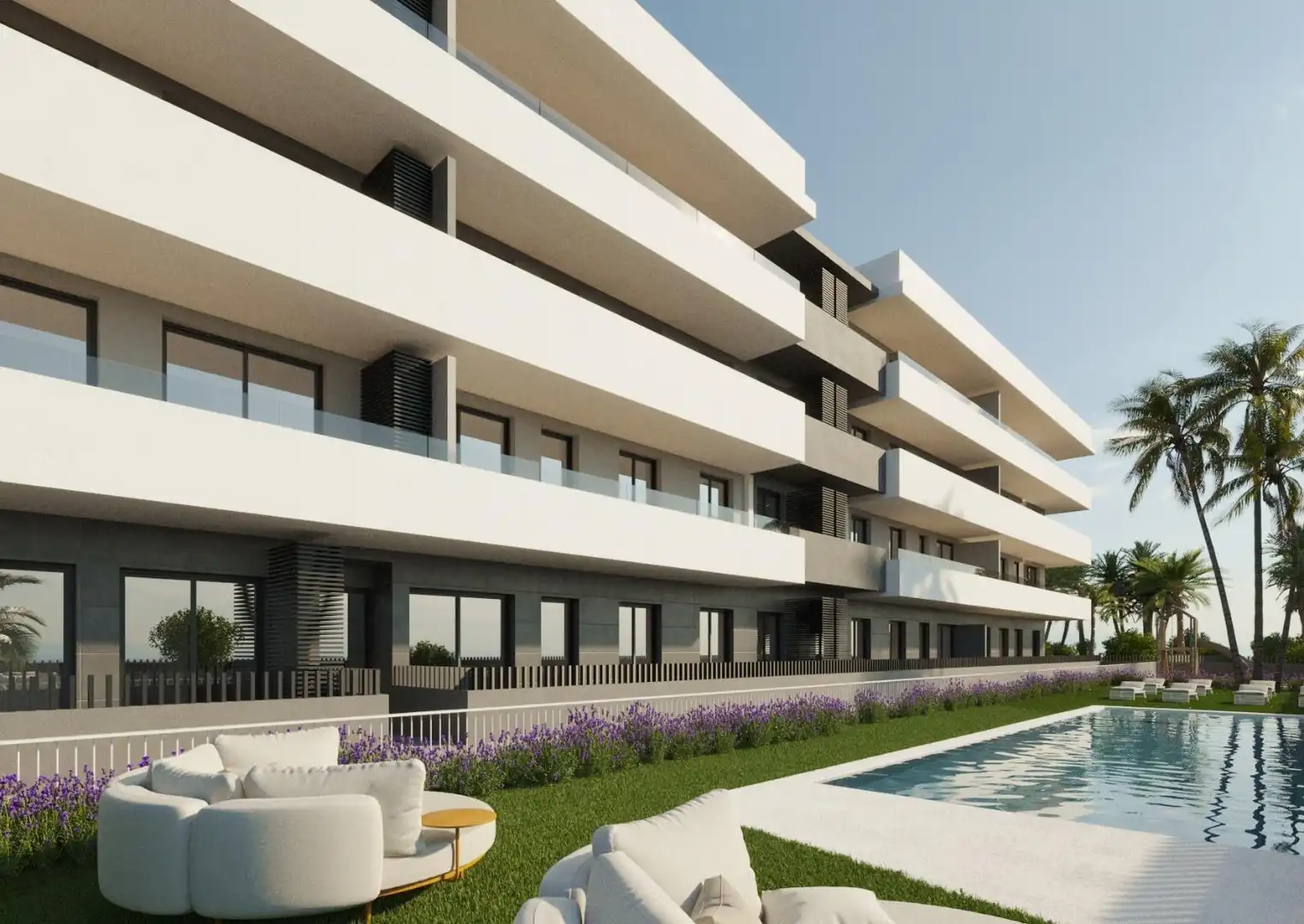 Vista exterior de Ático en venta en Elche / Elx con Jardín privado, Terraza y Piscina