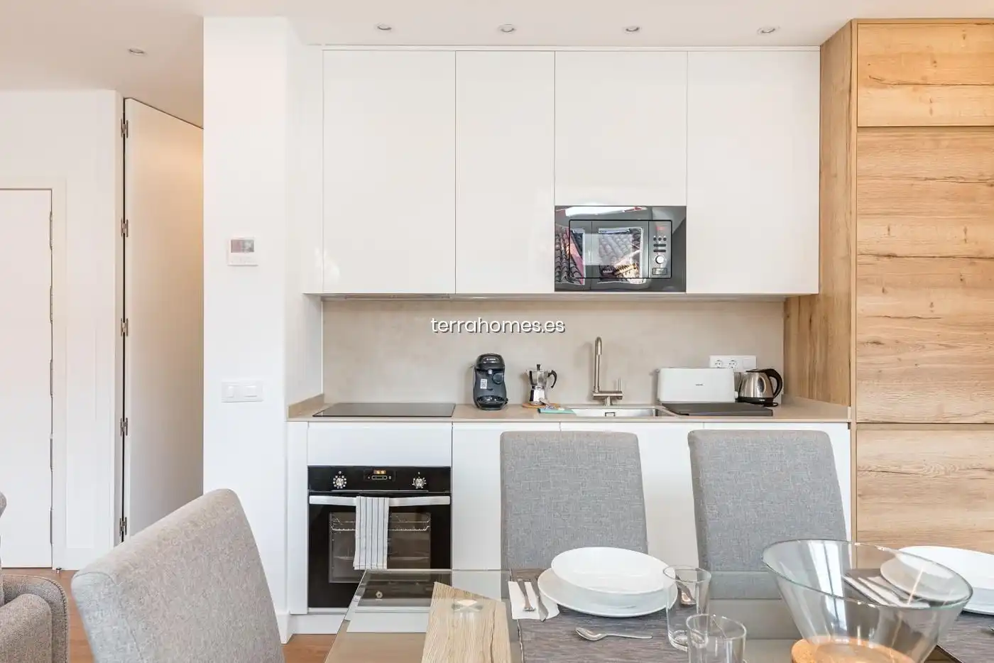 Cocina de Apartamento en venta en Madrid con Aire acondicionado y Amueblado