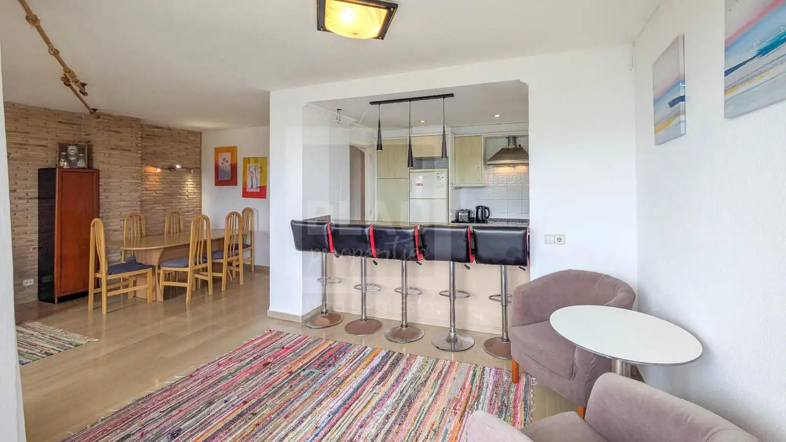 Esszimmer von Dachboden zum Verkauf in Sant Josep de sa Talaia mit Klimaanlage, Terrasse und Schwimmbad