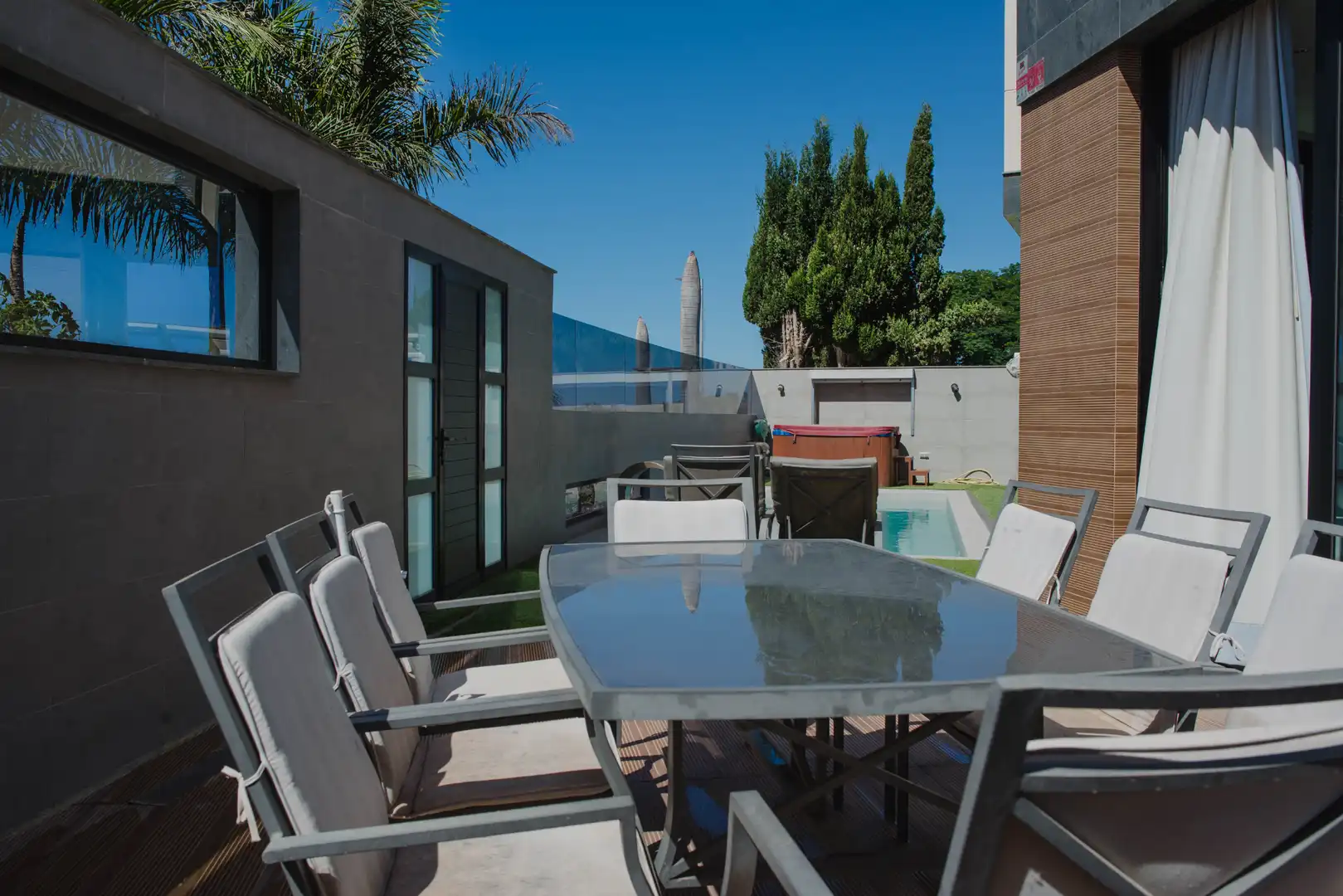 Terraza de Casa o chalet de alquiler en San Bartolomé de Tirajana con Aire acondicionado, Calefacción y Jardín privado