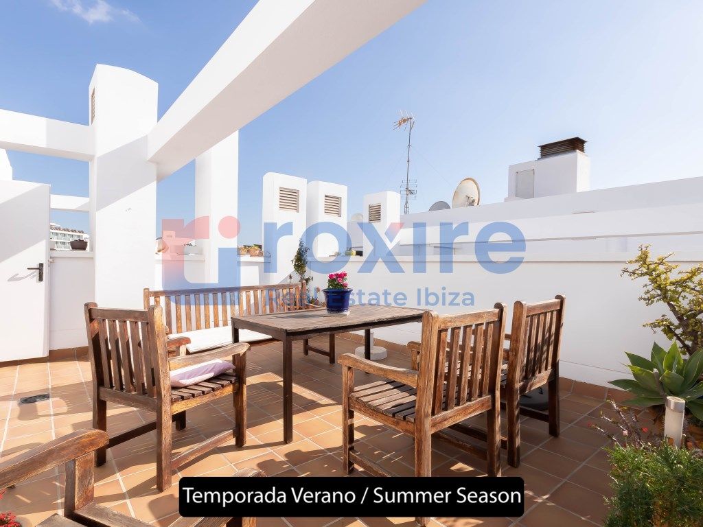 Terrace of Attic to rent in Sant Antoni de Portmany  with Air Conditioner, Terrace and Furnished