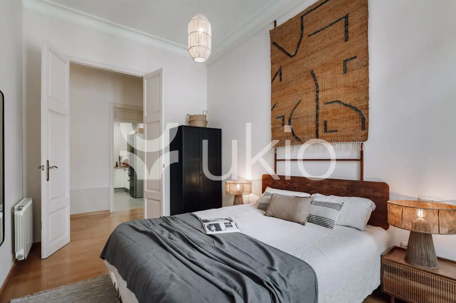 Habitación de Apartamento de alquiler en Barcelona con Aire acondicionado, Calefacción y Amueblado