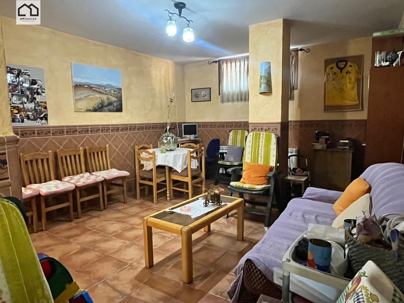 Menjador de Casa o xalet en venda en Santa Olalla amb Aire condicionat, Calefacció i Jardí privat