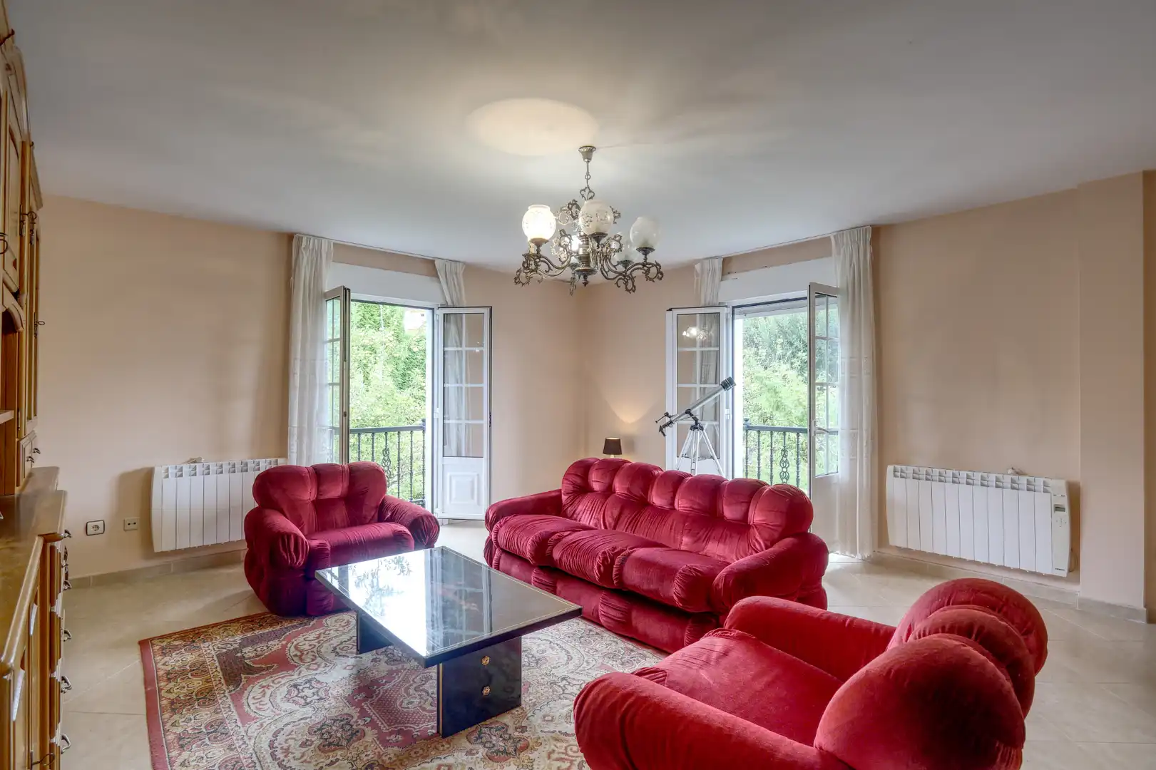 Living room of Houses for sale in Abegondo  with Heating, Private garden and Parquet flooring