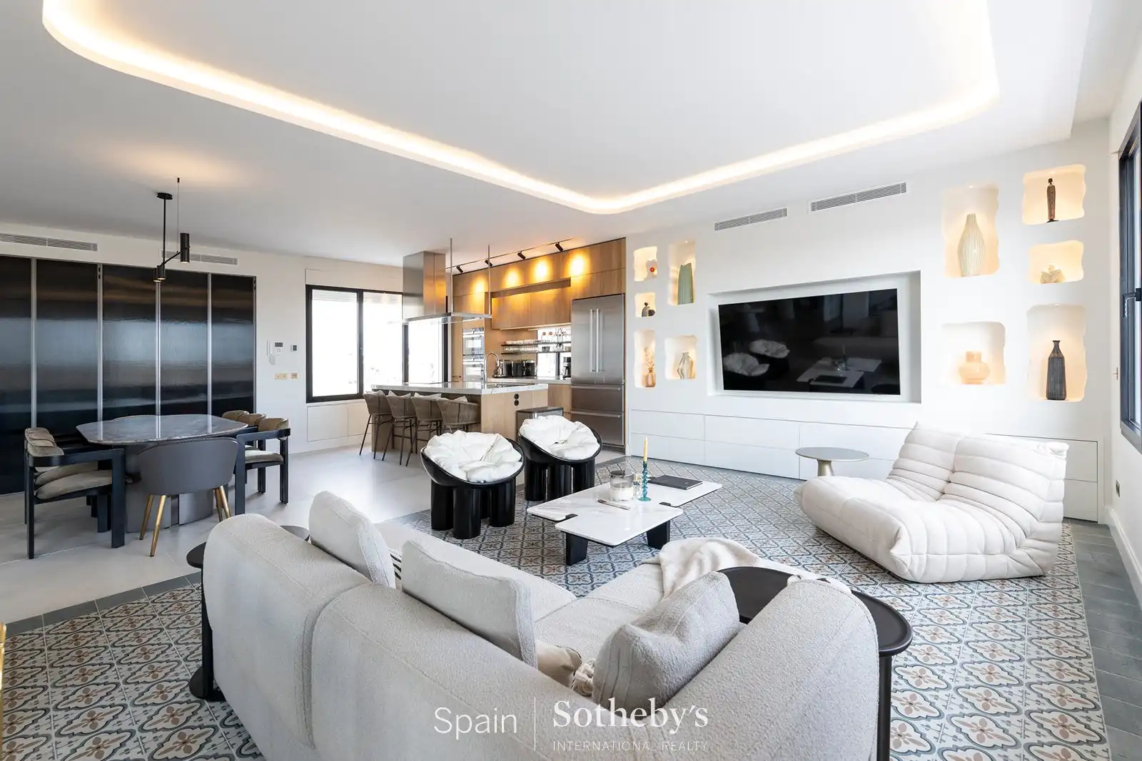 Living room of Attic for sale in Madrid  with Air Conditioner, Terrace and Storage room