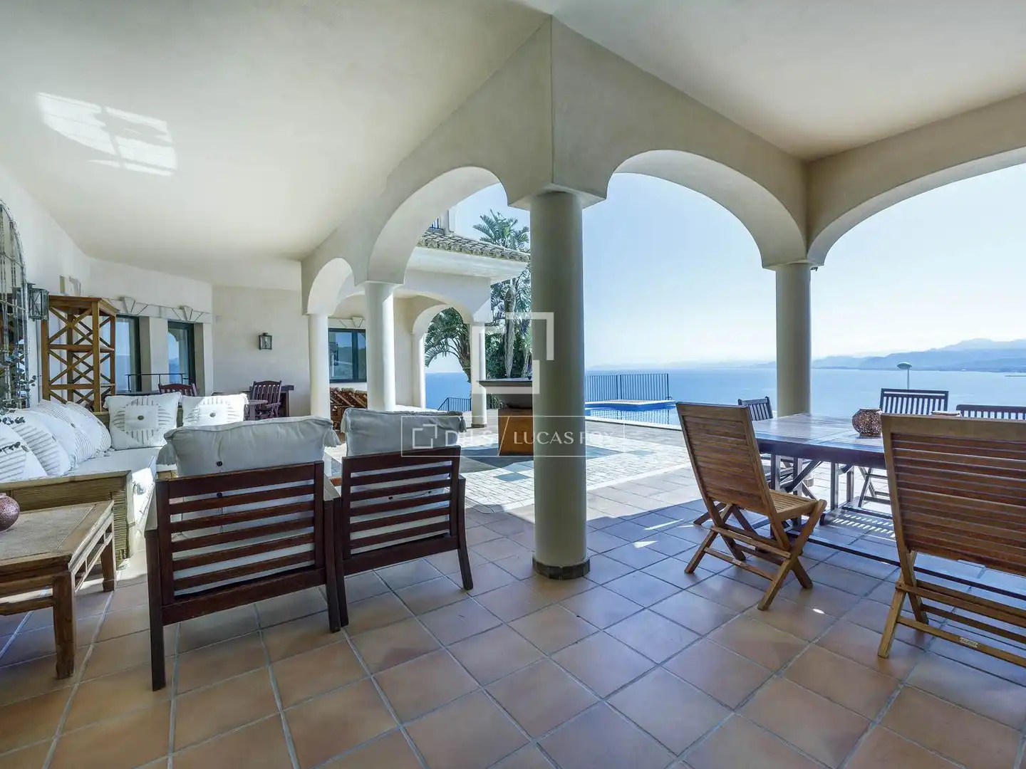 Terraza de Casa o chalet en venta en Cullera con Aire acondicionado, Jardín privado y Piscina