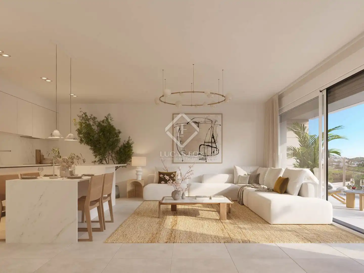 Living room of Flat for sale in Eivissa  with Air Conditioner, Private garden and Terrace