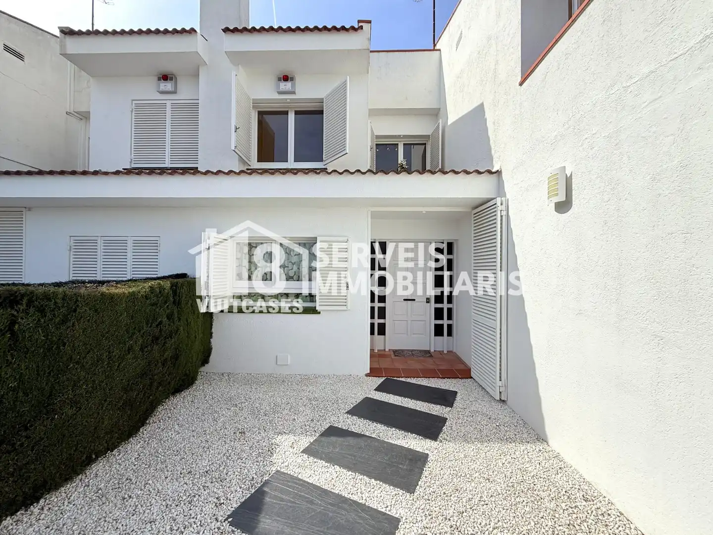 Vista exterior de Casa adosada en venta en Sant Pol de Mar con Calefacción, Jardín privado y Terraza