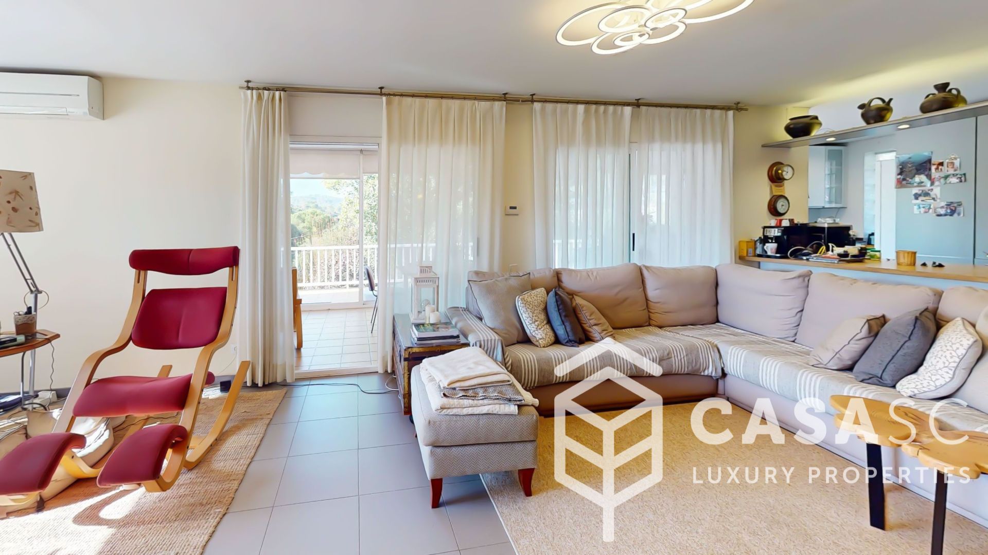 Living room of House or chalet for sale in Sant Cugat del Vallès  with Air Conditioner, Heating and Private garden
