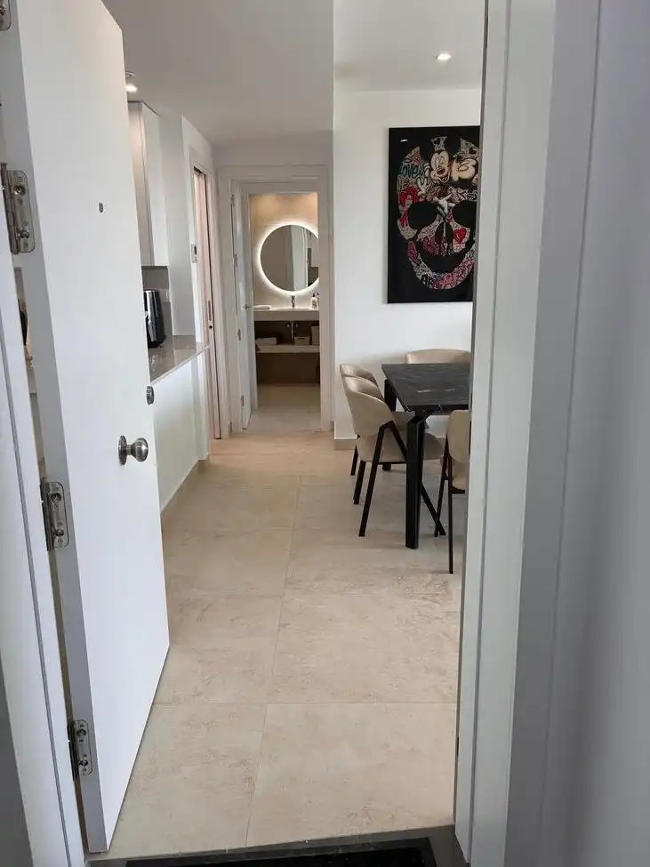 Esszimmer von Wohnungen zum Verkauf in Lorca mit Klimaanlage, Privatgarten und Schwimmbad