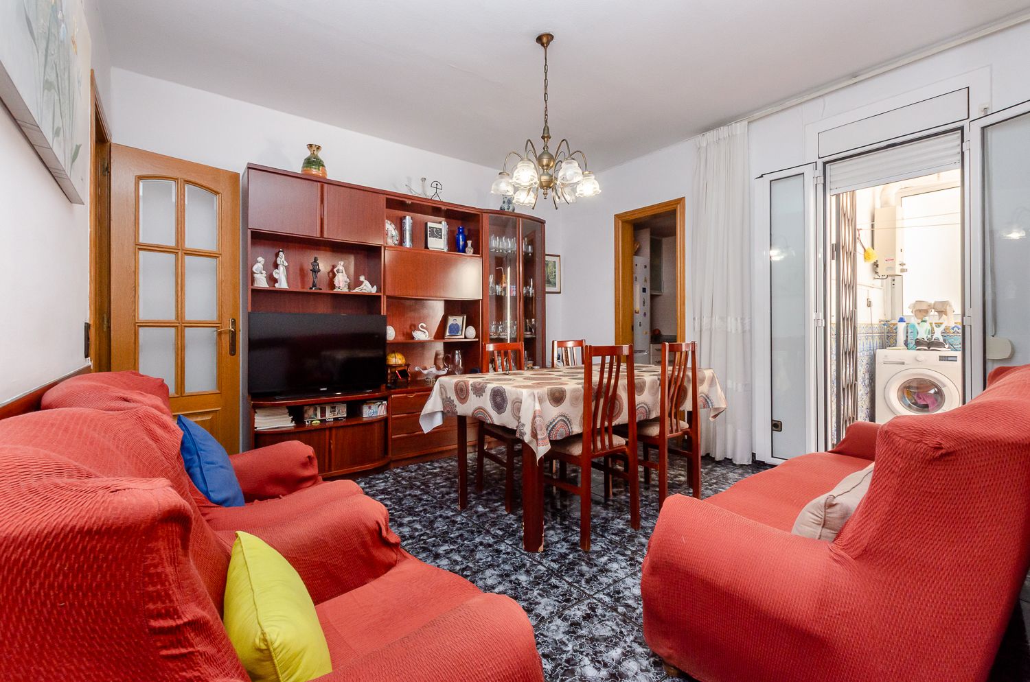 Sala d'estar de Casa adosada en venda en  Barcelona Capital amb Aire condicionat, Calefacció i Terrassa