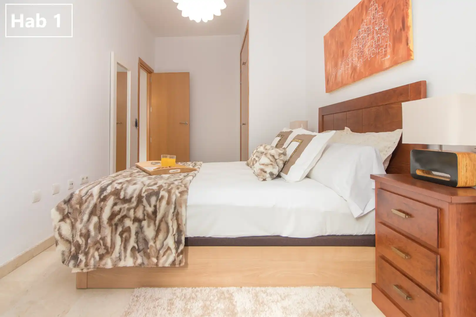 Dormitori de Apartament per a compartir en Málaga amb Aire condicionat, Calefacció i Moblat