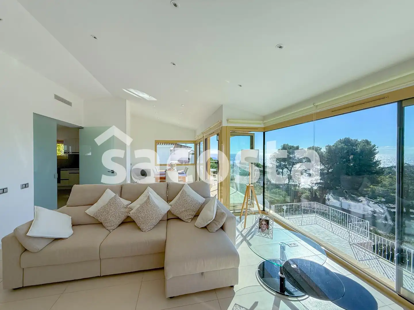 Sala de estar de Casa o chalet en venta en Blanes con Terraza, Piscina y Amueblado