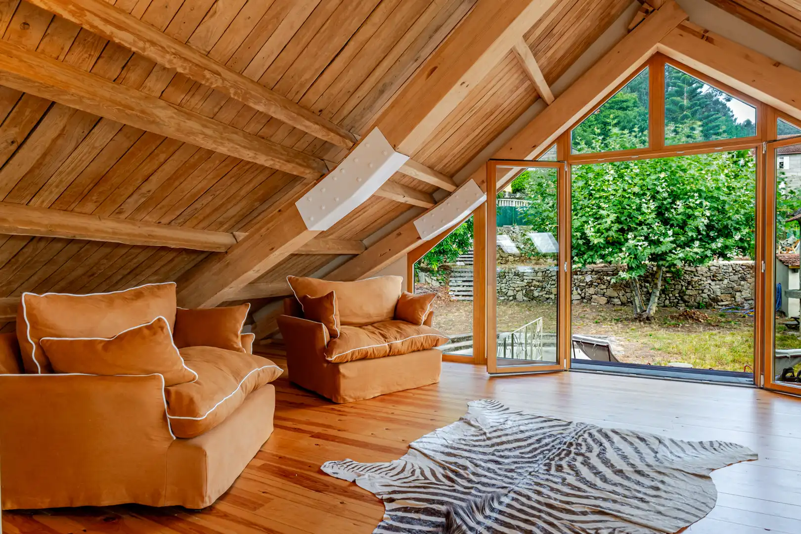 Living room of Country homes for sale in Poio  with Swimming Pool and Furnished