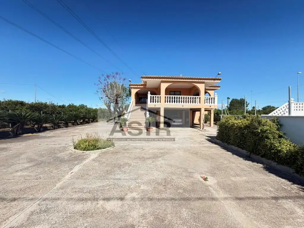 Vista exterior de Casa o chalet en venta en Alzira con Terraza y Piscina