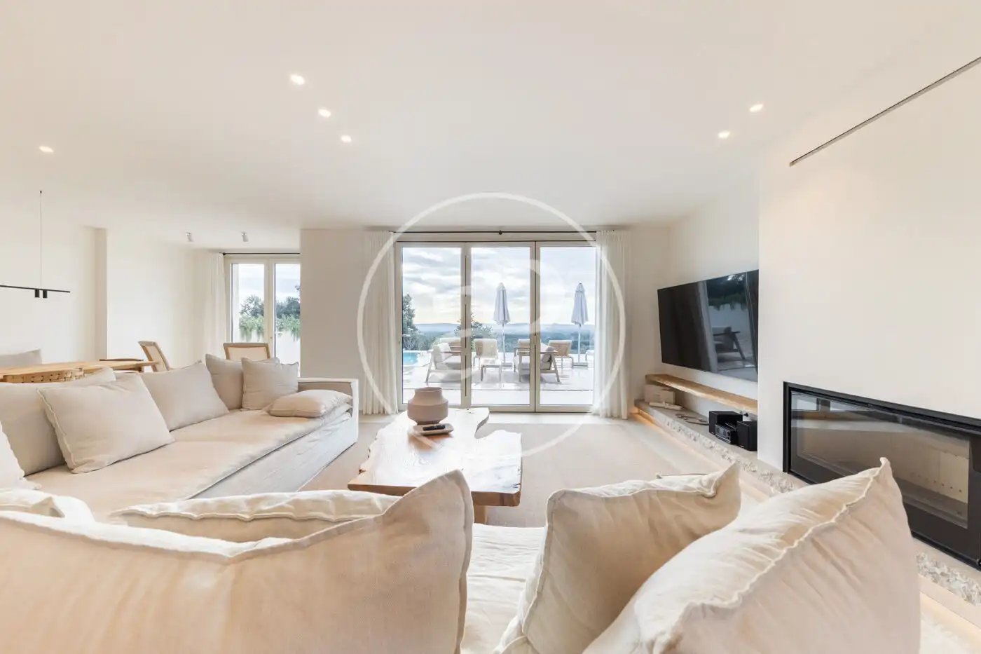 Sala de estar de Casa o chalet en venta en Búger con Aire acondicionado, Calefacción y Jardín privado