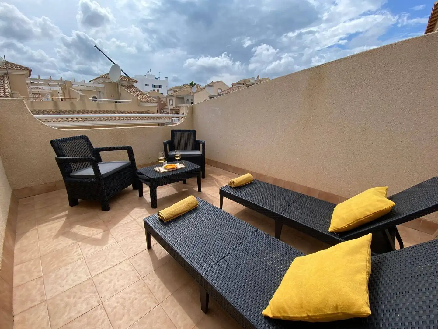 Terrace of Apartments for sale in Orihuela  with Air Conditioner, Private garden and Terrace