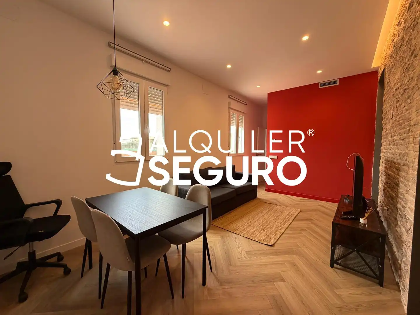 Sala de estar de Piso de alquiler en Madrid con Aire acondicionado, Calefacción y Amueblado
