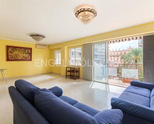 Living room of Apartment to rent in  Valencia Capital  with Air Conditioner, Terrace and Balcony