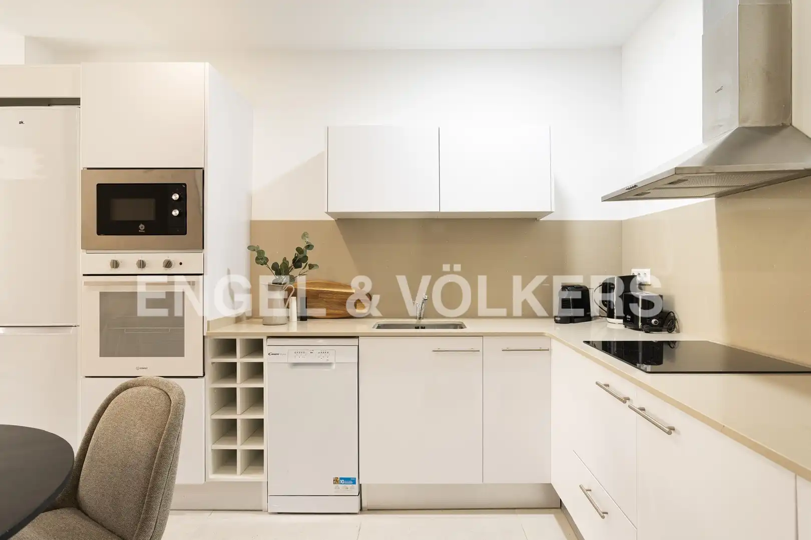 Cocina de Piso de alquiler en Barcelona con Aire acondicionado, Calefacción y Amueblado